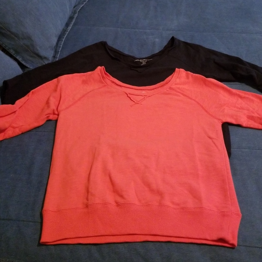 Eddie Bauer Boat Neck medium 3/4 sweatshirt